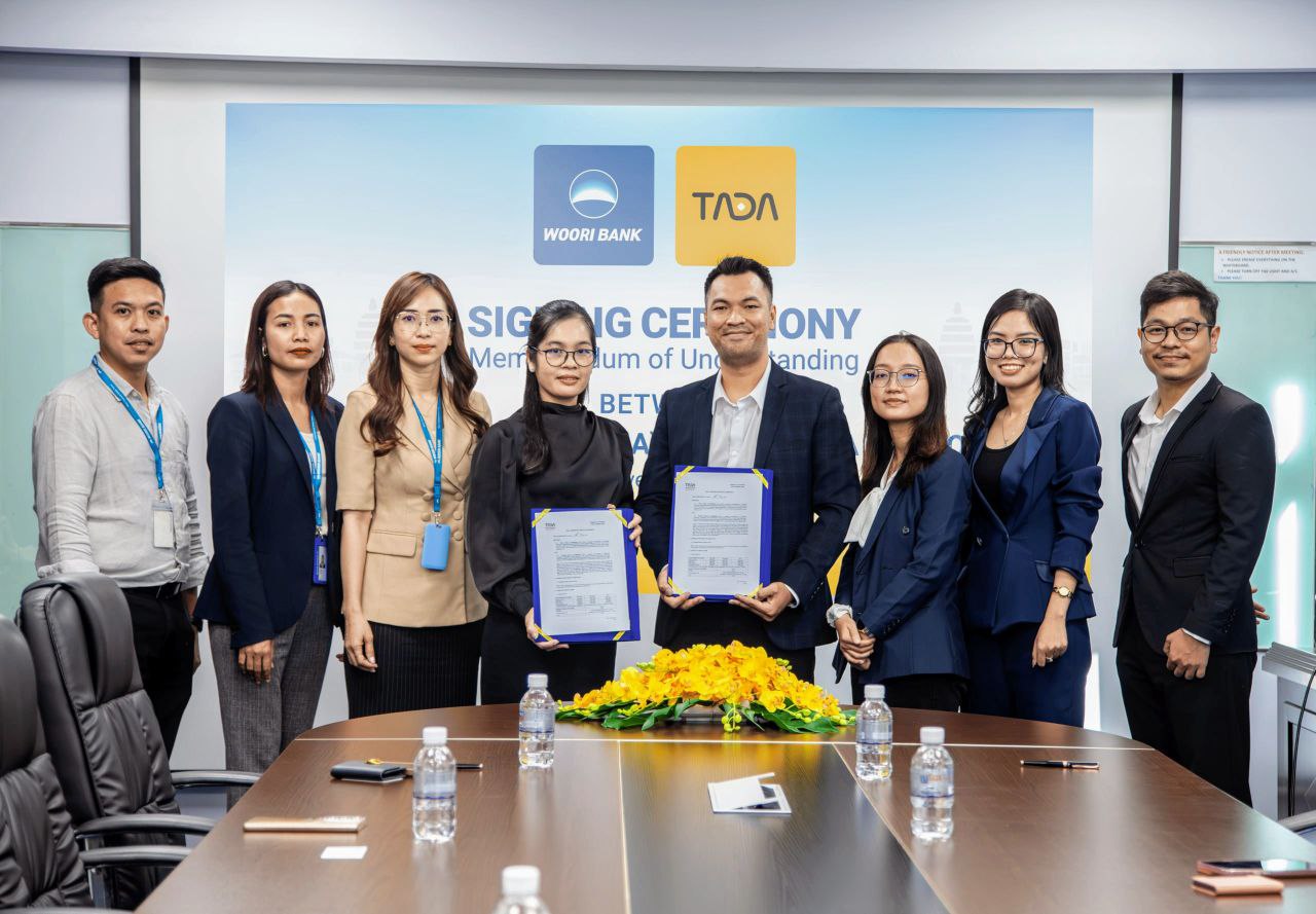 Woori Bank and TADA Join the Strategic Partnership to Accelerate Green Mobility in Cambodia!